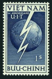 Viet Nam South 17, MNH. Michel 81. ITU in Viet Nam, 1st Ann. 1952. Globe.