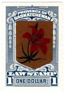 (I.B) Canada Revenue : Saskatchewan Law Stamp $1 (Bileski OP)