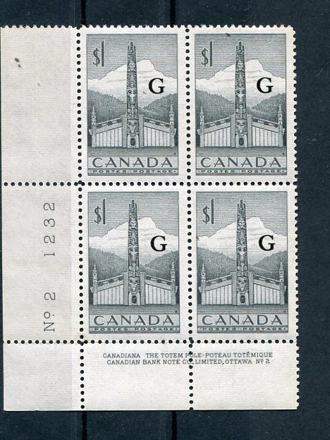 Canada #032  Plate block  Mint VF NH   - Lakeshore  Philatelics