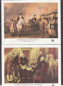 US 1686-89 US American Revolution Bicentennial Mint Sheet Set of 4 OG NH