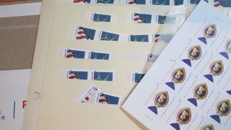 Discount Postage 125x Forever US Postage Stamps Face $82.50 MNH