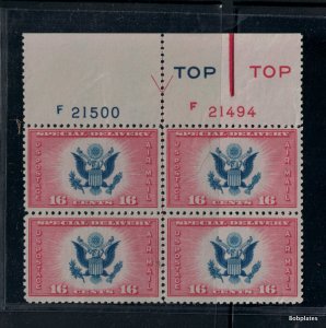 BOBPLATES #CE2 Plate Block F21494 F21500 VF NH Type II DCV=$100