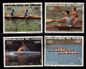 Chad TCHAD Scott C271-C274 Used  CTO Olympic Kayak stamp set