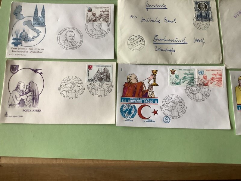 Vatican postal covers 9 item  Ref A2005