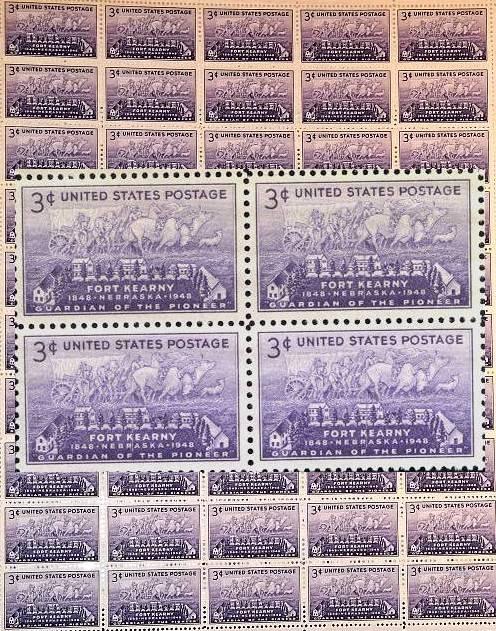 970 Fort Kearny Nebraska 50 Sheet MNH OG-VF Addl free s/h 