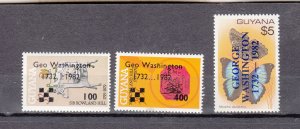 J43733 JLStamps 1982 guyana set mnh #479-81 ovpt,s