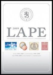 LAPE 2009 catalogue - stamps of Finland Aland and Estonia before 2008