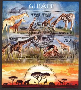 Togo 2013 Giraffes sheet Used / CTO