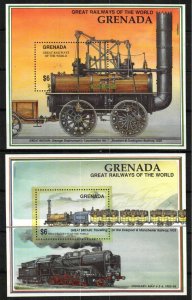 Grenada Stamp 2023-2024  - Great Railways of the World