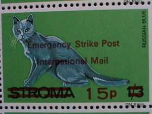 ​STROMA-1969-PUSSIAN BLUE CATS-EMERGENCY STRIKE POST- MNH SHEET VERY FINE
