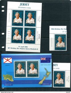 Great Britain Jersey 2006 80th B.D.Queen Elizabeth II MNH 13842