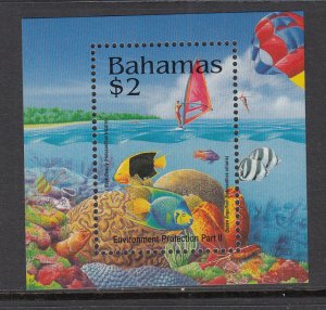 Bahamas 816 Marine Life Souvenir Sheet MNH VF