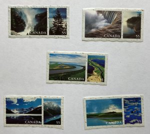 CANADA 2000 #1854a-1854e Fresh Waters of Canada - MNH