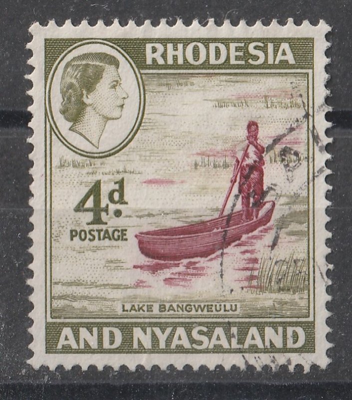 Rhodesia & Nyasaland 1959/1963 QEII Portrait & Various Designs 4p (1/15) USED