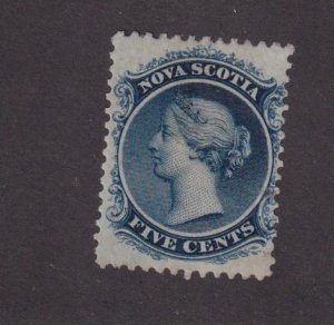 NOVA SCOTIA # 10 VF-MLH Q/VICTORIA 5cts REF-KINGOFTHENORTH