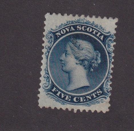 NOVA SCOTIA # 10 VF-MLH Q/VICTORIA 5cts REF-KINGOFTHENORTH
