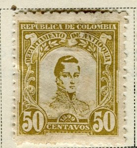 COLOMBIA ANTIOQUIA; 1899 early Bolivar issue Mint hinged 50c. value