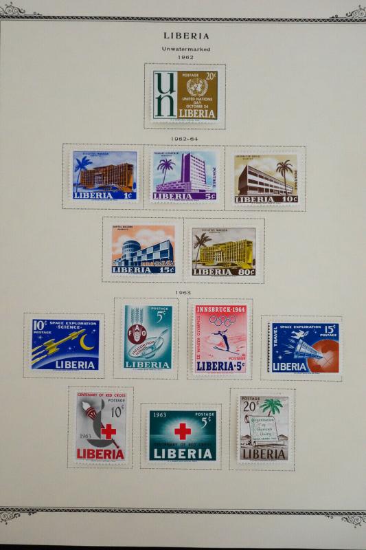 Liberia All Mint 1918 to 1990's Stamp Collection