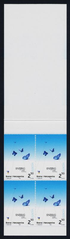 Bosnia & Herzegovina (Muslim) 448a Booklet MNH Butterflies, EUROPA