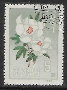 North Korea # 451 - Peony - used...{KGr26}