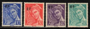 France # 499-502 ~ Cplt Set of 4 ~ Unused, LHM