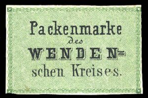 Russia, Wenden #L3 Cat$175, 1863 2k green, unused without gum