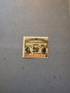 Stamps Mauritania Scott #J4 hinged