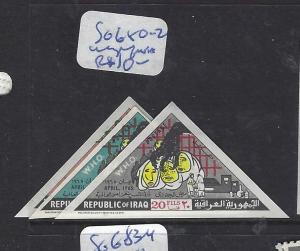 IRAQ (P1302B) TRIANGLE STAMPS IMPERF  SG 680-2      MNH