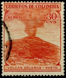 Colombia; 1954: Sc. # C244: Used Single Stamp