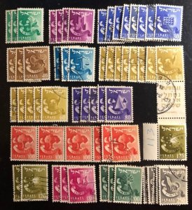 Israel Scott# 105-116 Group of  59 F/VF Used  Cat. $11.80