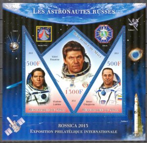 Mali 2013 Space Rossica -2013 Russian Astronauts XII Sheet MNH