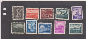 German Occupation of Laibach Stamps 1945 MI 45-49-51,52,54,56,58 MLH VF