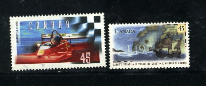 Canada #1647, 1649   -2    used VF 1997  PD