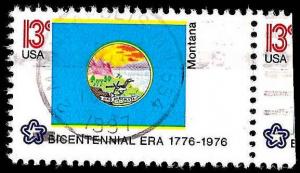 # 1673 USED STATE FLAG MONTANA