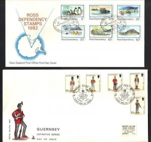 BRIT COM 1970-1980's COLL. OF 17 FDC'S BIRDS, MILITARY,