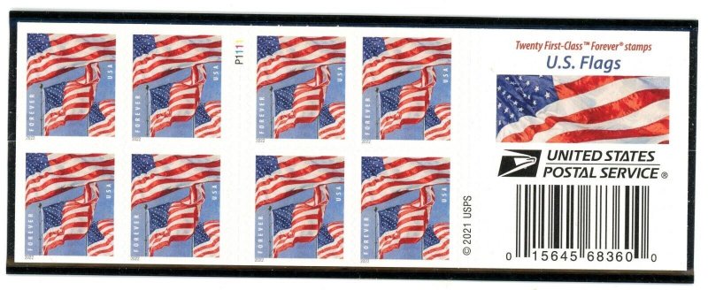 US 5659a  US Flags - Forever Conv Booklet of 20 - MNH - 2022 - P1111