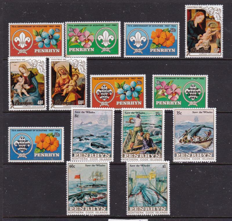 Penrhyrn x 4 MNH sets about 1982