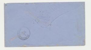 CAPE OF GOOD HOPE, 1881 PORT ELIZABETH TO BURCHERSDORP COVER, 3d RATED