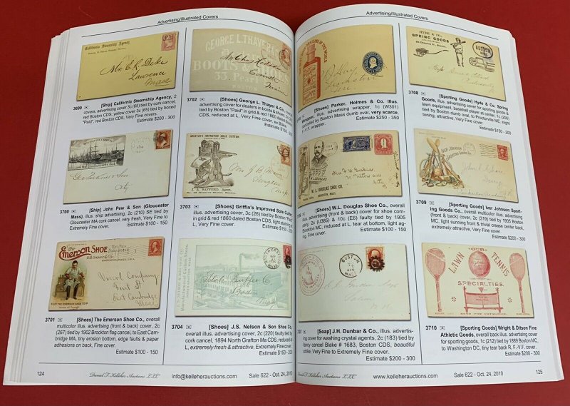 U.S. Postal History from the Beane Collection, D. F. Kelleher, Oct. 24, 2010