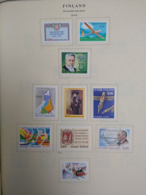 collection on pages Finland 1974-79 PS: CV $109