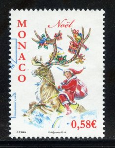 Monaco 2609 MNH, Christmas. Issue from 2010.