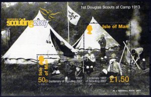 ZAYIX Isle of Man 1188 MNH Manx Scouts Camping Campfire Tents 061223SM169M