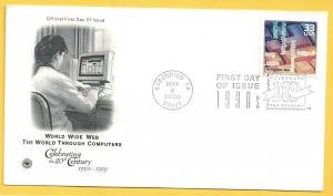 US #3191N 33c FDC World Wide Web