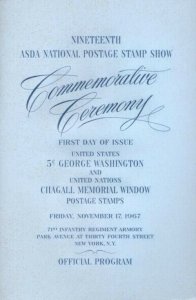 1283b 5c WASHINGTON - Ceremony Program