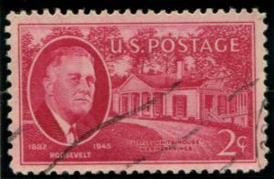 931 US 2c Roosevelt Memorial, used cv $.20