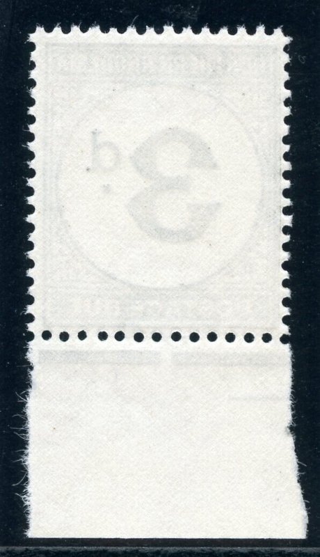 Northern Rhodesia 1952 Postage Due 3d grey-black (chalk paper) MNH. SG D3a.