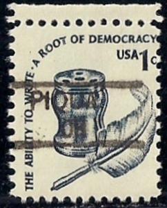 #1581 1 cent Ability to Write Precancel mint OG NH VF