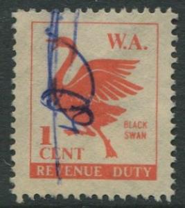 WESTERN AUSTRALIA - REVENUE DUTY - 1c USED