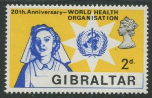 Gibraltar #213 QEII MNH  Scott CV. $0.25