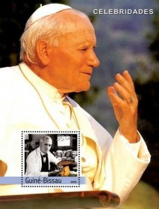 Guinea - Bissau 2004 - Pope John Paul II & Fleming, mushroom